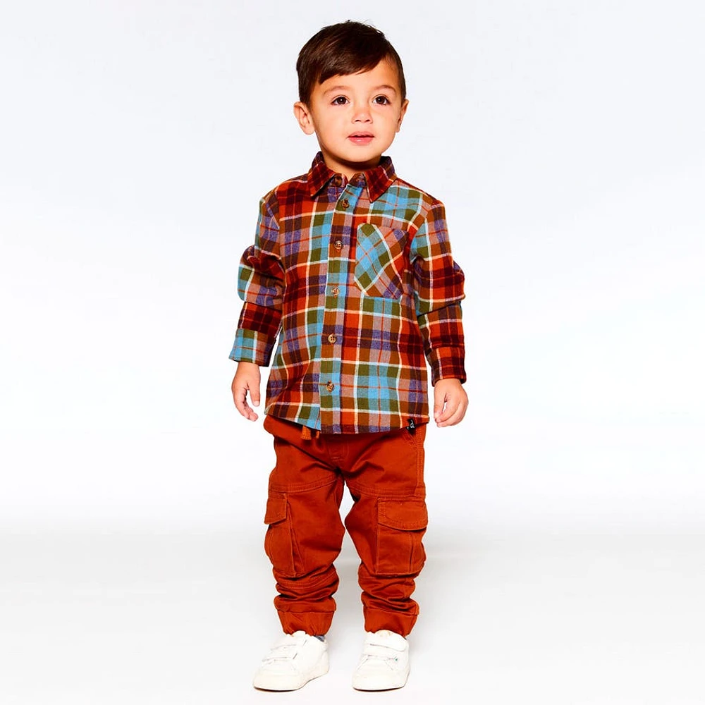 Chemise Carreaux Bison 3-6ans