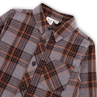 BOYS Flannel Plaid Shirt 3-6y