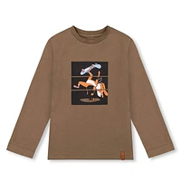 BOYS Skate Dog Long Sleeves T-Shirt 3-6y