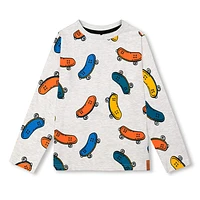 BOYS Skate Long Sleeves T-Shirt 3-6y