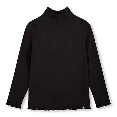 Basic Mock Neck Long Sleeves T-Shirt 3-6y