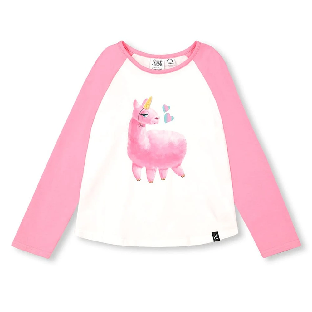 T-Shirt Manches Longues Raglan Lama 7-10ans