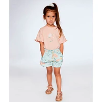 Romance Flower T-shirt 3-6y