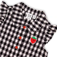 Strawberry Vichy Blouse 7-10y