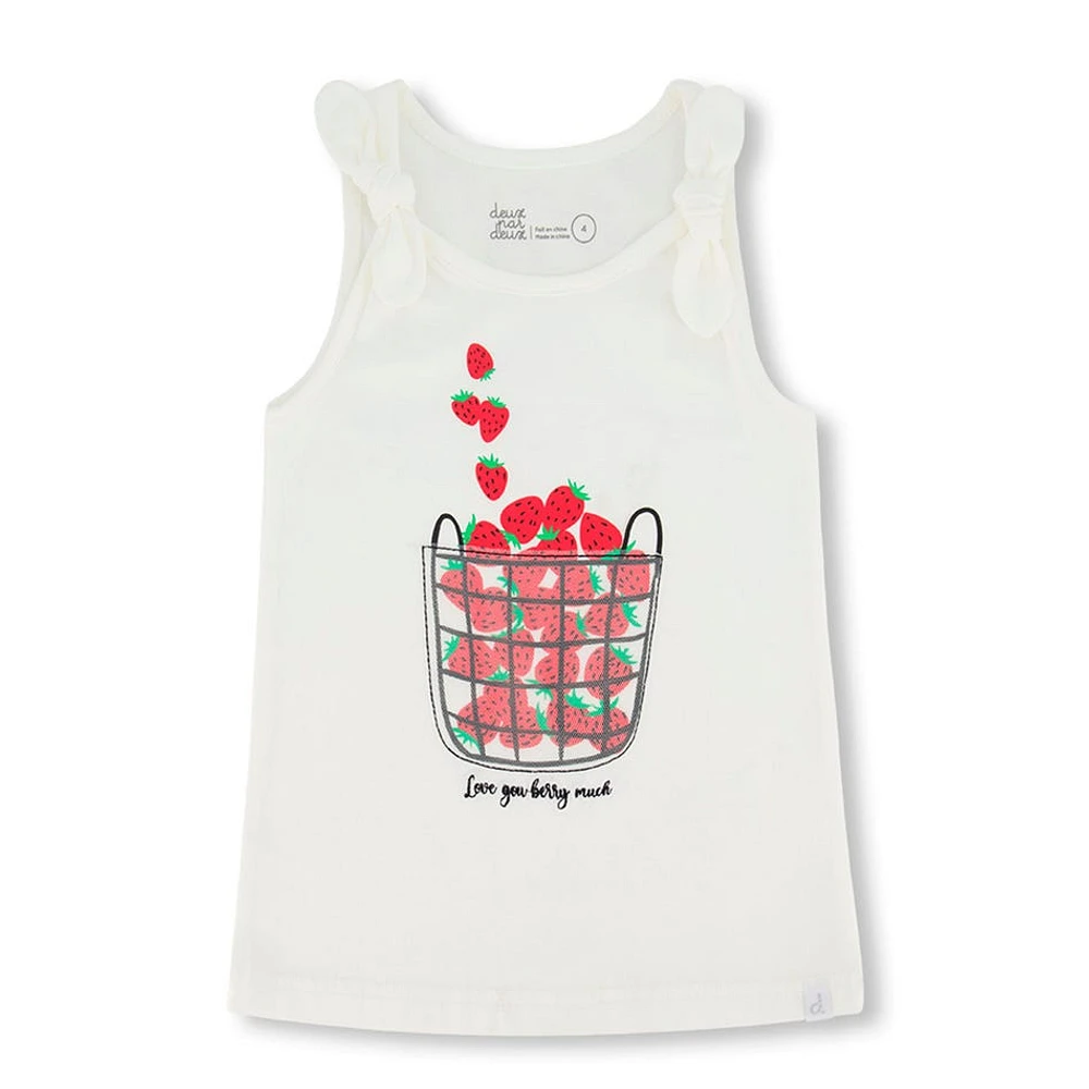 Strawberry Basket Tank Top 3-6y