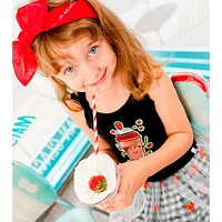 Strawberry Vichy Skirt 3-6y