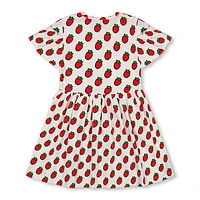 Strawberry Print Dress 3-6y