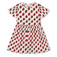 Robe Imprimée Fraise 7-10ans