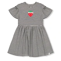 Robe Rayée Fraise 3-6ans