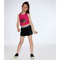 Girls Flower Shorts 3-6y