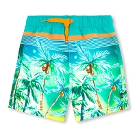 Palm Tree Boardshort 2-6y