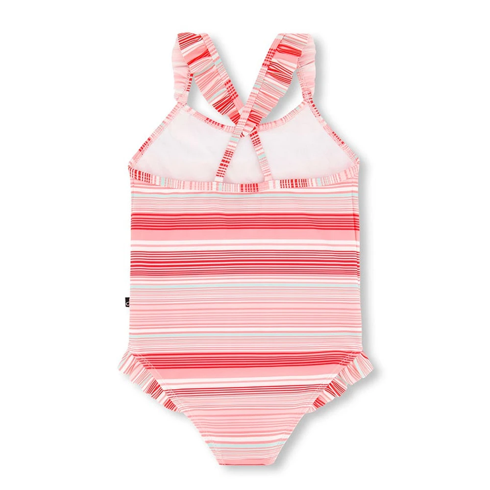 Stripe UV Swimsuit 2-6y