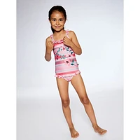 Stripe UV Swimsuit 2-6y