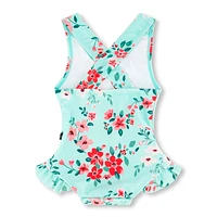 Flowers 1 Piece UV Swimsuit 3-24m