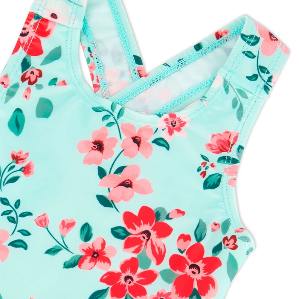 Maillot UV Une Pièce Fleurs 3-24mois