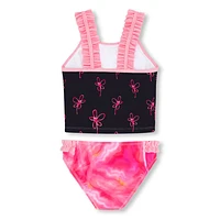 Maillot UV 2 Pièces Fleurs 2-6ans