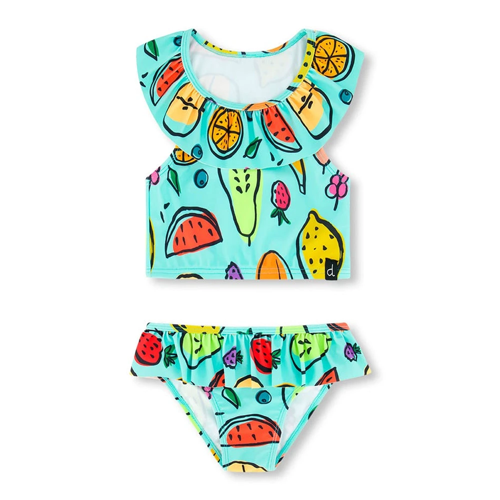 Bikini UV Fruits 7-12ans