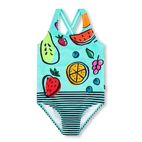 Fruits 1 Piece UV Swimsuit 7-12y