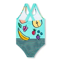 Fruits 1 Piece UV Swimsuit 7-12y