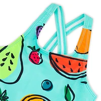 Fruits 1 Piece UV Swimsuit 7-12y