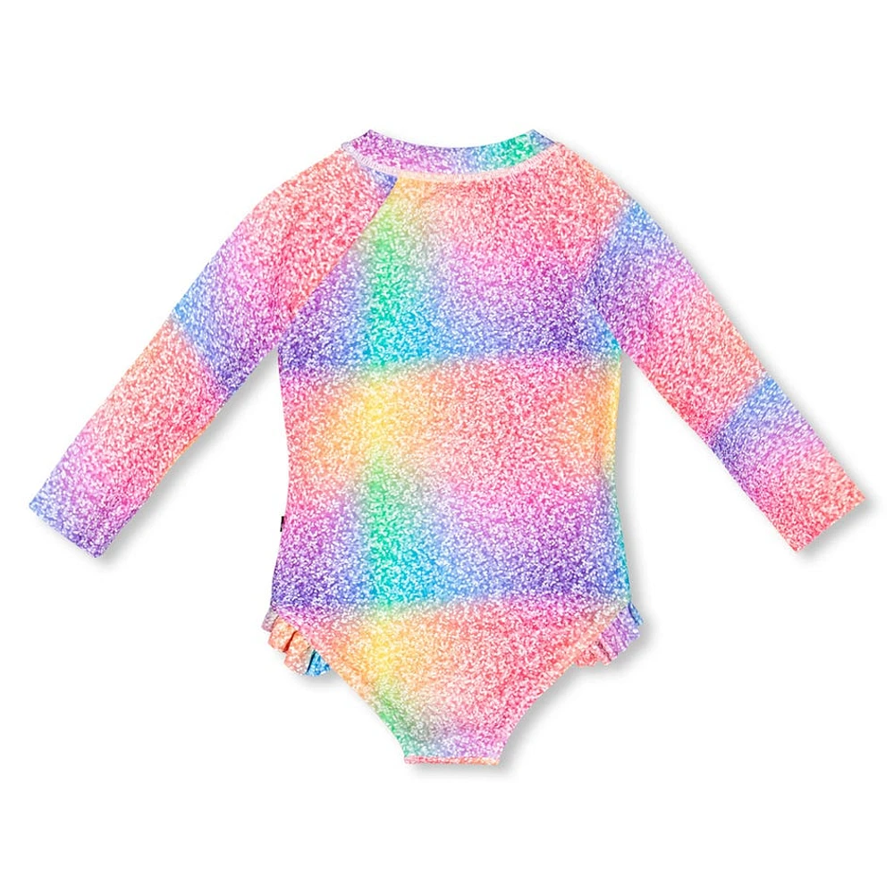 Rainbow 1 Piece UV Swimsuit 2-6y