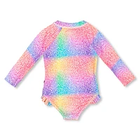 Rainbow 1 Piece UV Swimsuit 2-6y