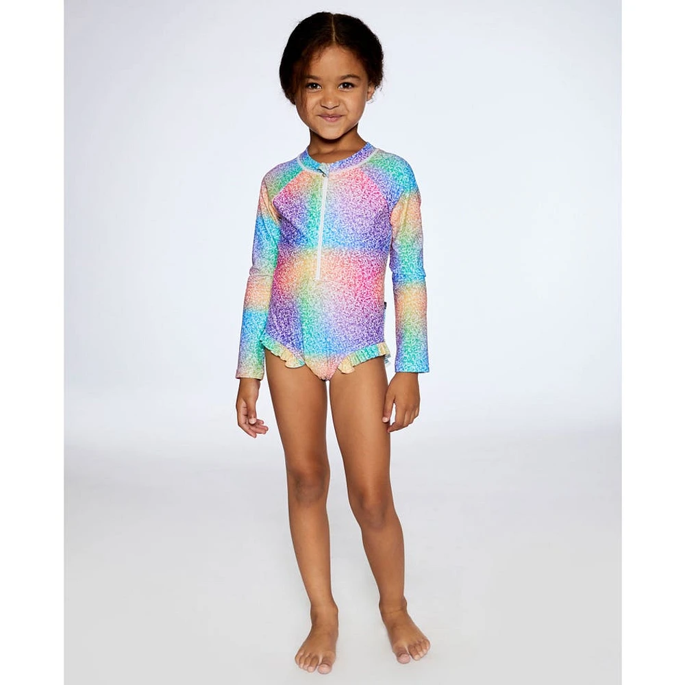 Rainbow 1 Piece UV Swimsuit 2-6y