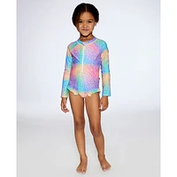 Rainbow 1 Piece UV Swimsuit 2-6y