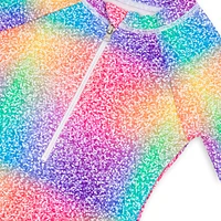 Rainbow 1 Piece UV Swimsuit 7-12y