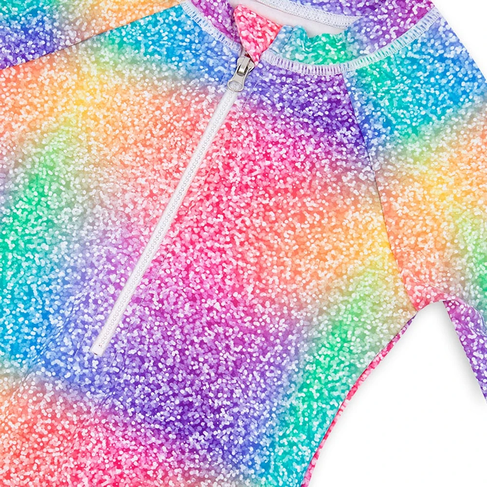 Maillot UV Une Pièce Arc-En-Ciel 7-12ans