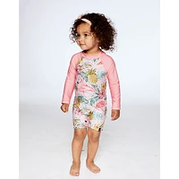 Flamingo 1 Piece UV Swimsuit 3-24m