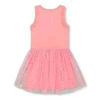 Flower Mesh Dress 7-10y