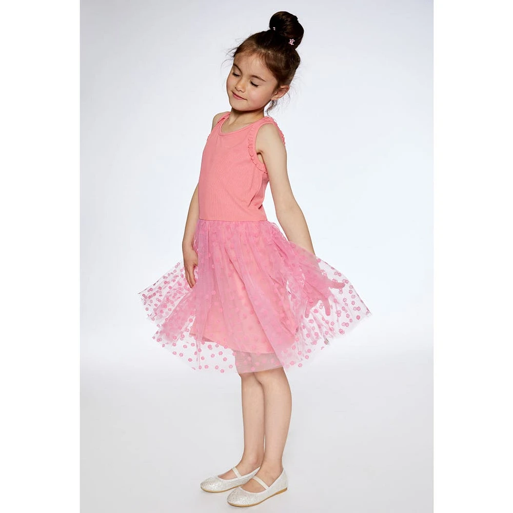 Robe Mesh Fleur 7-10ans