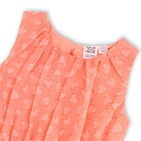 Heart Chiffon Dress 3-6y