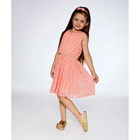 Heart Chiffon Dress 3-6y