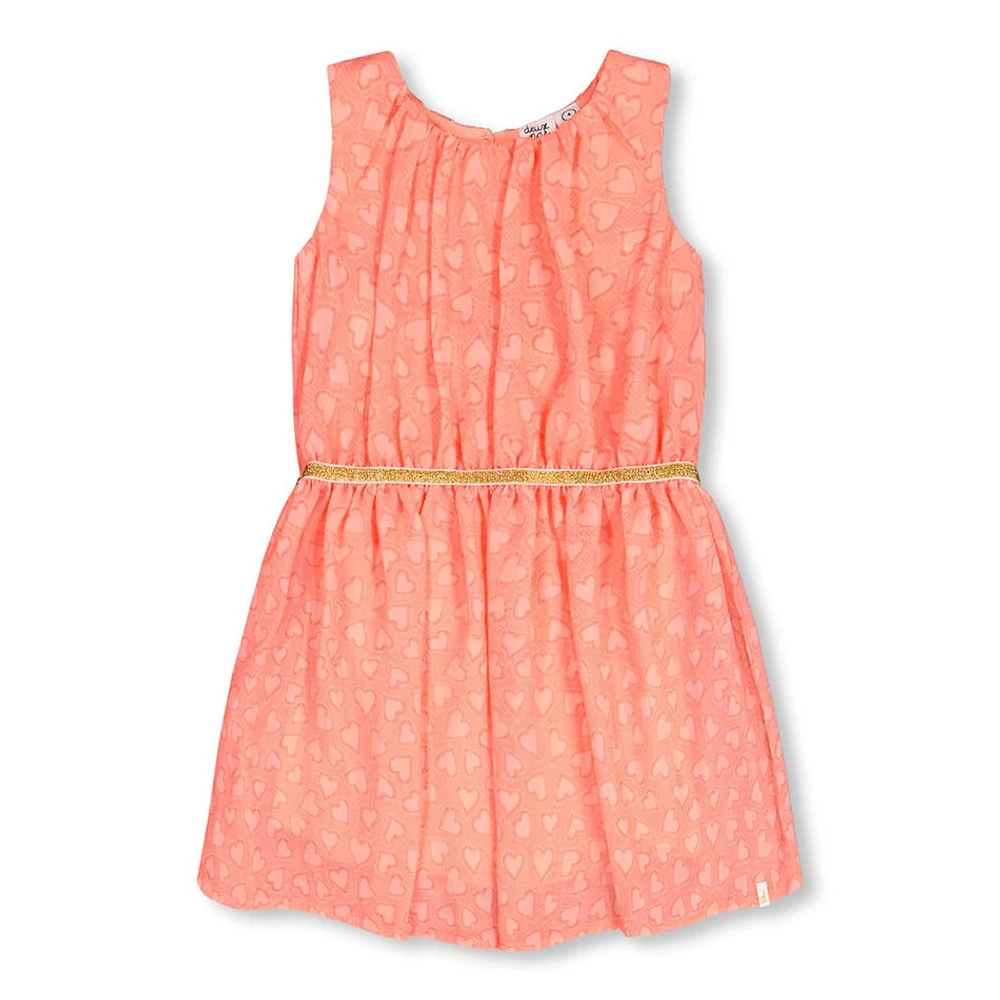 Heart Chiffon Dress 7-10y