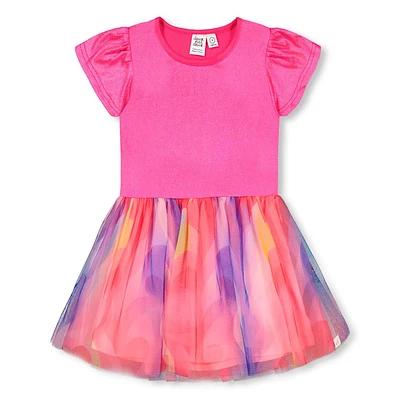 Mesh Imp Dress 3-6y