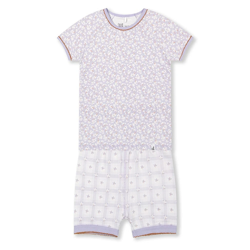 Little Flowers Pajamas 3-6y