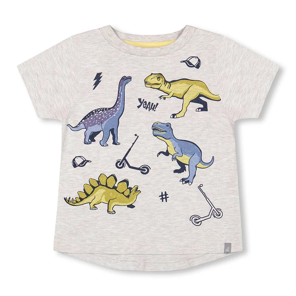 T-shirt Imprimé Dino Trotinette 3-6ans