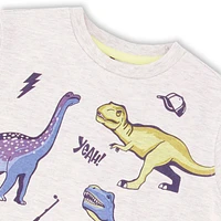 Scooter Dino Print T-shirt 3-6y