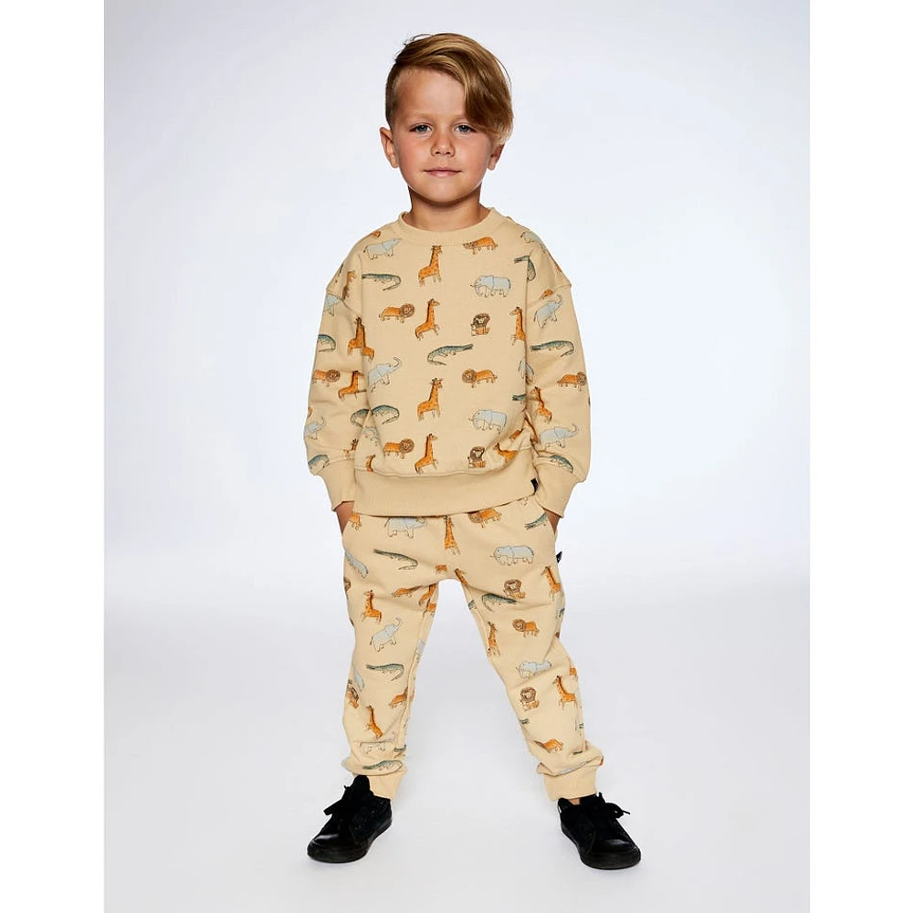 Safari Print Sweatpants 3-6y