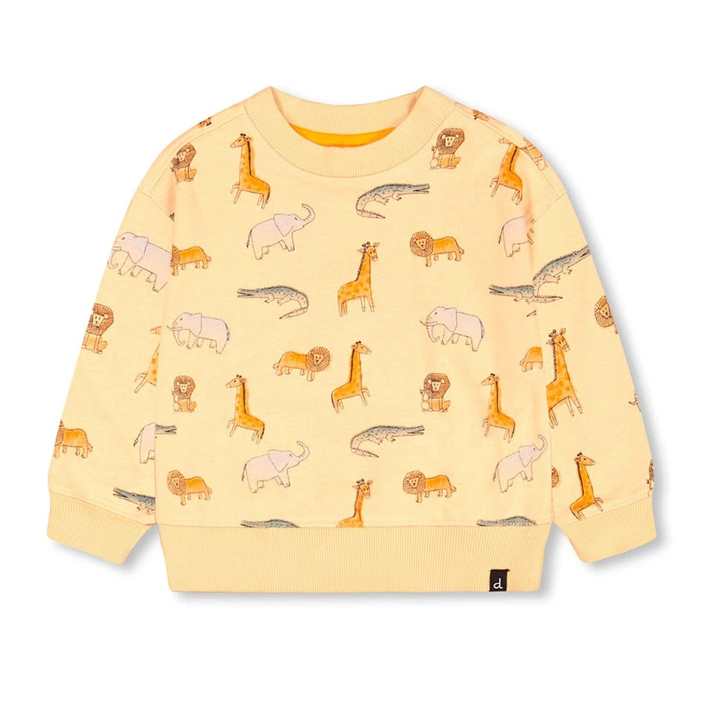 Safari Print Sweatshirt 3-6y