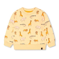 Safari Print Sweatshirt 3-6y