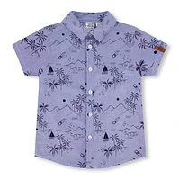 BOYS Beach Print Shirt 3-6