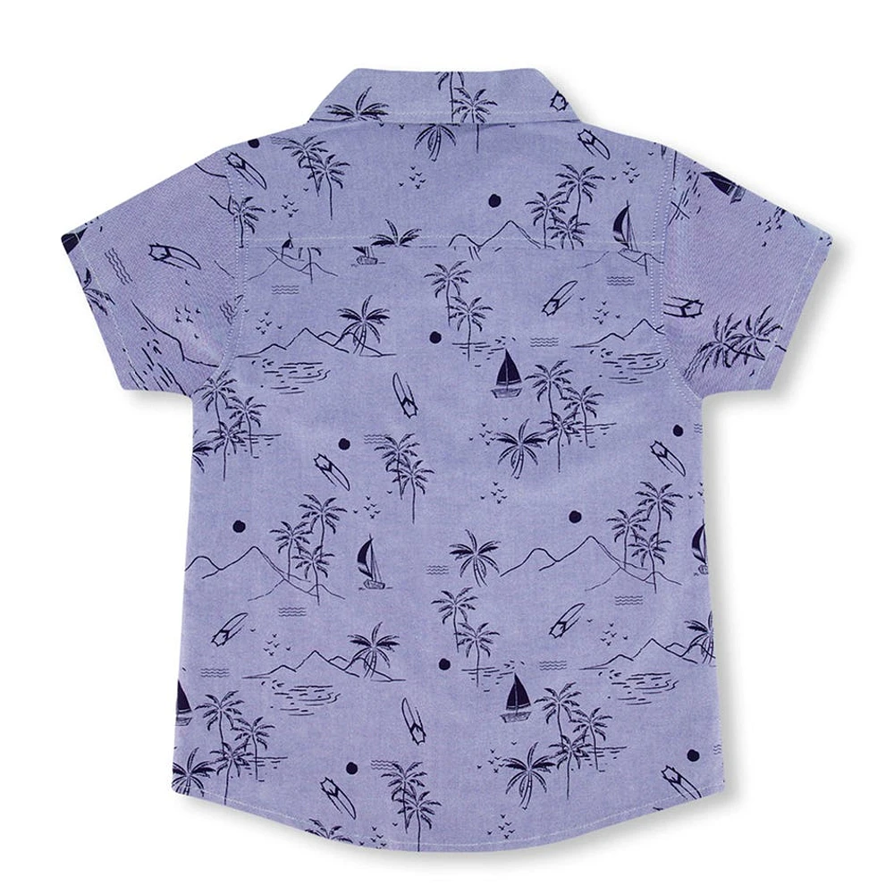 BOYS Beach Print Shirt 3-6