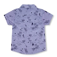 BOYS Beach Print Shirt 3-6