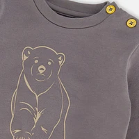 Bear Print Sweat Set 6-24m