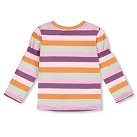 Kitty Striped T-shirt 3-6y