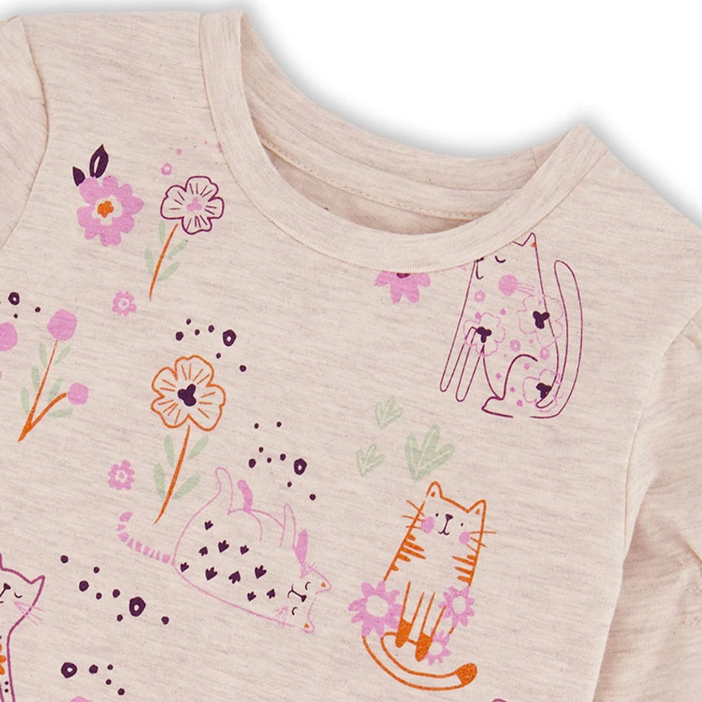 Kitty T-shirt 3-6y