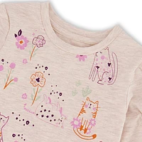 Kitty T-shirt 3-6y